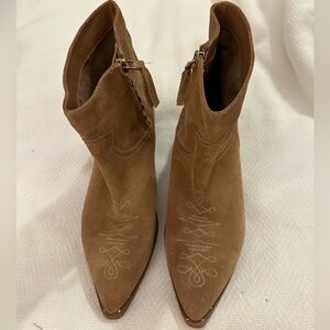 Sam Edelman Ava Suede Ankle Booties Size 9M